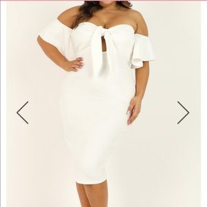 White Strapless Dress